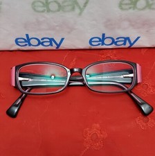        SEE 1061 COL 2 Wine On Clear 46  16 140 Eyeglasses Frame Only Rare  Vintage