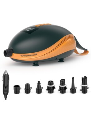 OutdoorMaster 20PSI High Pressure Paddle Board Pump Electric Dolphin -Quick SUP