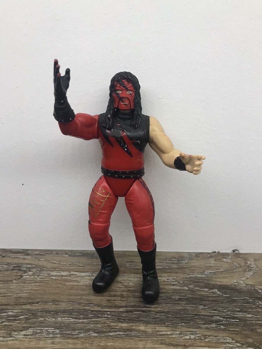1999 WWF WWE Jakks Masked Kane Wrestling Figure TTL Black red