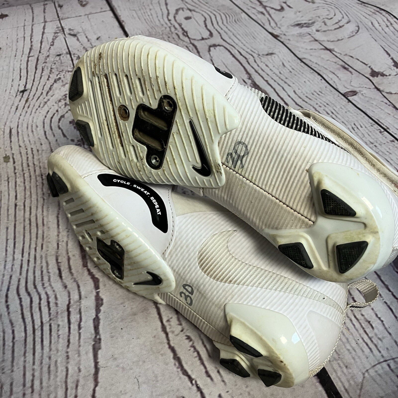 Nike SuperRep Indoor Cycling Shoe White/Black CJ0775-100 Women's Size 6 thumbnail 6