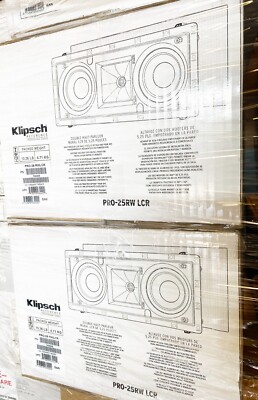 NEW - Klipsch PRO-25RW LCR Professional Reference In-Wall Speaker