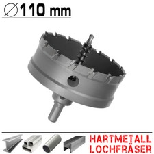 Hartmetall Flachschnitt Loch Fräser Eisen Metal Stahl Edelstahl Lochsäge Ø 110mm