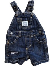 Denim Jean Bib Overalls Carter  s Baby Infant shorts Jeans Sz 3 Month