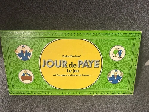 Vintage JOUR DE PAYE French Payday Board Game Parker Bros 1974 Complete Rare