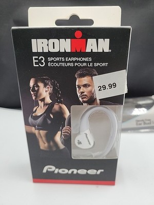 Pioneer Ironman E3 Sports Earphones (SE-E3M) New White 