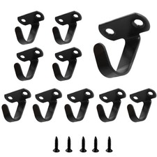 Screw Mounted Ceiling Hooks Stainless Steel Heavy Duty Under Shelf 10 PCS