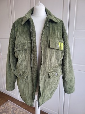 Adidas x Ivy Park Reversible Cord Oversized Unisex Jacke Grün Größe XS