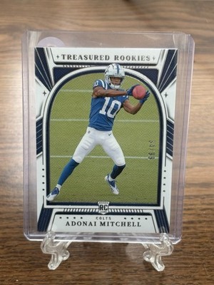 2024 National Treasures Treasured Rookies Adonai Mitchell /99 RC #TR-AML