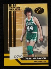 2007-08 Bowman Elevation Relics Gold 7/19 Pete Maravich #ER-PM HOF uk2