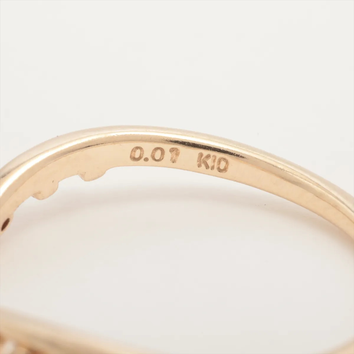aget diamond Ring K10(YG) 1.1g 0.01 Limited to 2023
