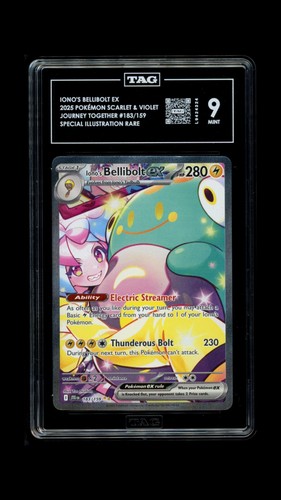 Iono's Bellibolt ex graded TAG 9 for sale on eBay