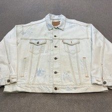 Vintage Levis Trucker Jacket Acid Wash Faded Blue Denim 70507 4834 USA Men XL