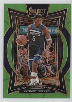 2024-25 Panini Select Concourse Neon Green Prizm 23/75 Anthony Edwards #23 0g4t