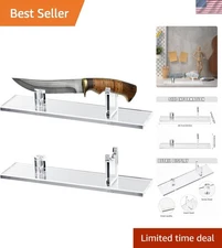 Acrylic Fixed Blade Display Stands - Stylish Support for Your Knife Collection