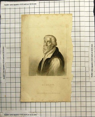 Antiker Druck Portrait Ridley H Meyer Skulptur Gentleman Bart Weste 1826 19.