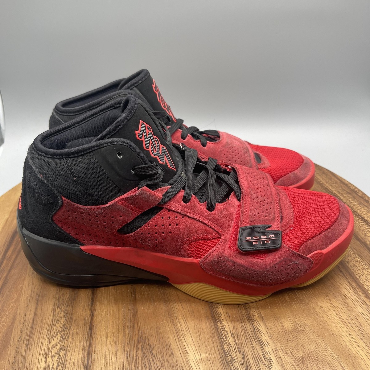 Jordan Zion 2 Shoes Mens Size 10 University Red Gum Comfort