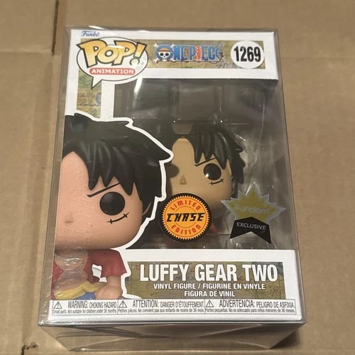 Funko Pop! One Piece Luffy Gear Two 1269 CHASE Fundom Exclusive + Protector NEW