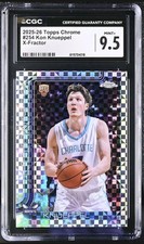 2025-26 Topps Chrome 254 Kon Knueppel X-Fractor Rookie Card CGC 9.5