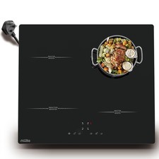 COVERCOOK Plug in Induction Hob 13 Amp 2800W 4 Zones Plug in Electric Hob 60cm