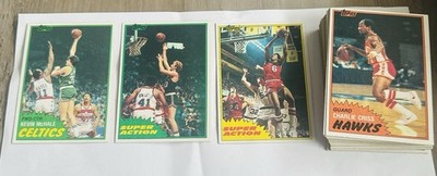 1981-82 Topps 44-card ''East'' Basketball set #'s 67-110 NM