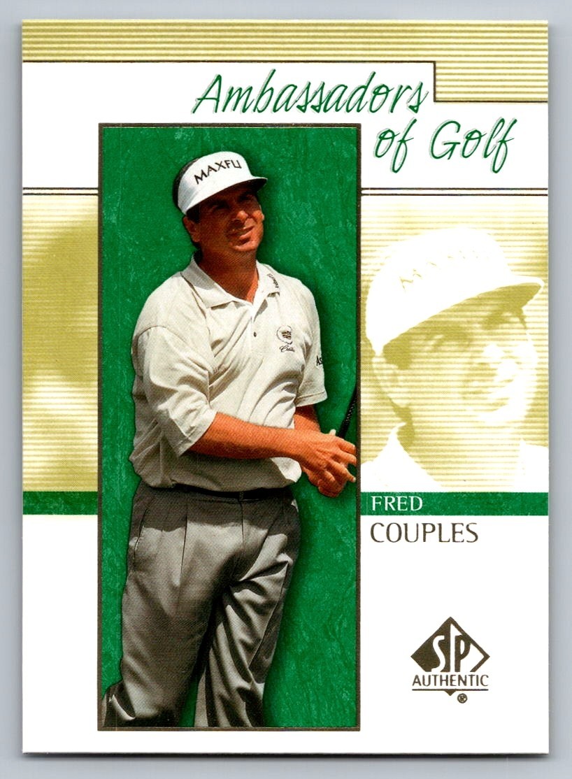 2001 UPPER DECK /SP AUTHENTIC GOLF CARD AMBASSADORS OF GOLF#128 FRED COUPLES