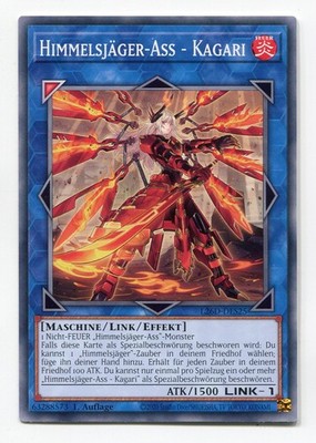 Yu-Gi-Oh! Himmelsjäger Ass Kagari Common L26D-DES25 ARTWORK NEU