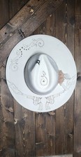Country Journey Boutique Fedora-Style Cowboy Hat Hand Burned With Guns And Studs