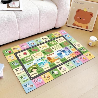 Kids ABC Rug for Playroom, Classroom Alphabet Area Carpet Playmat,Washable To...
