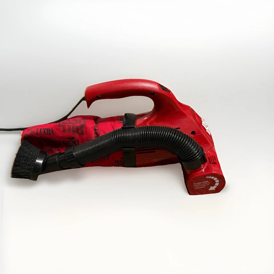 Vintage Dirt Devil by Royal Ultra Red Electric Handheld Vacuum Tested/Works - Image 3 of 4