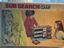 Sub Search Game 3-Level Strategy Milton Bradley 1973 Complete Board Game 4300