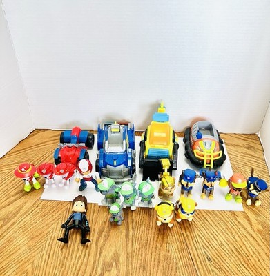 Paw Patrol Mini Figures & Vehicles Mixed Lot Spin Master Read Zuma Ryder & More