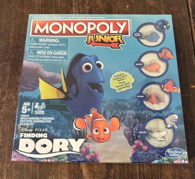 NEW/SEALED - Hasbro Monopoly Junior: Disney / Pixar Finding Dory Edition  