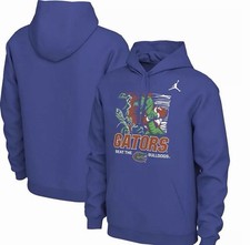 NWT Men  s Nike Jordan Florida Gators FL/GA Rivalry Pullover Hoodie Large Blue