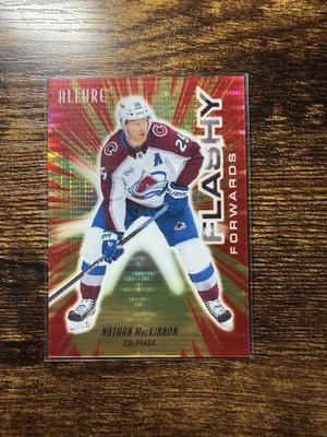 2025-2026 Upper Deck Allure Flashy Forwards Nathan McKinnon Red Spectrum /399