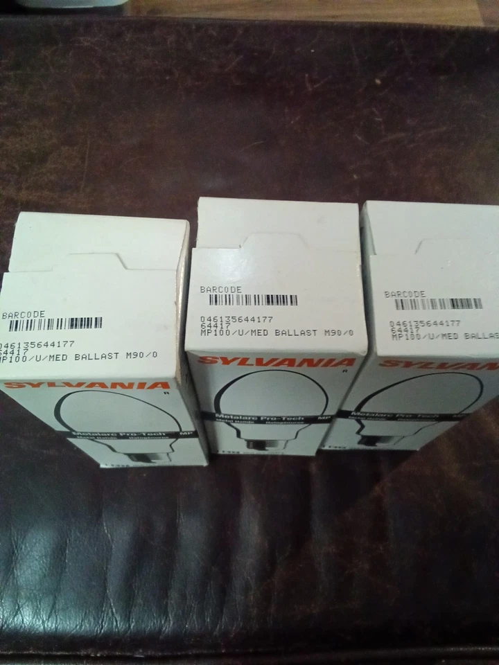3 NOS Sylvania Metalarc Pro-Tech MP100/U/MED Base Metal Halide Bulb E17, M90 - Image 2 of 2