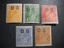 Australia #O6-10 Mint Hinged- WDWPhilatelic (N9X)  (3/26)