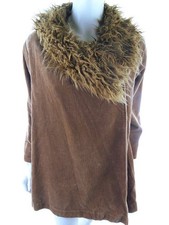 NOA NOA Damen Mantel Gr. S Braun 3/4 Ärmel