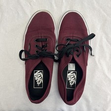Vans Sneakers Women Size 6.5 Shoes Old Skool Maroon Canvas Low Lace Up