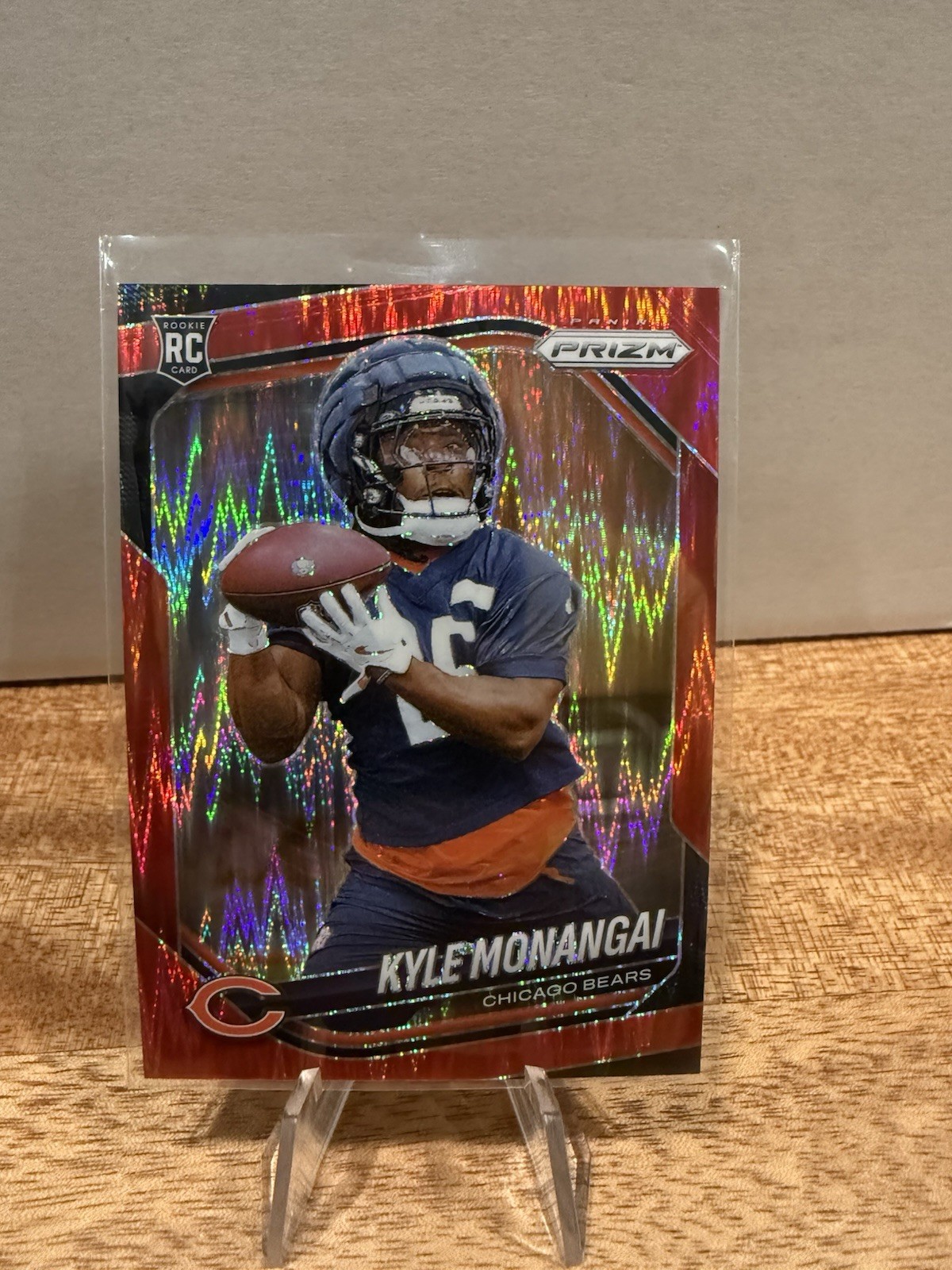 2025 Panini Prizm Kyle Monangai (RC) #348 Red Flash Prizm