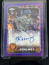 2024 Topps Chrome Rookie Auto Purple Refractors #RATK Taylor Kohlwey 091/250
