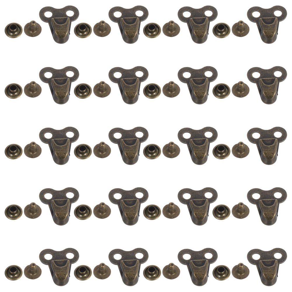 APL 20 Pezzi Rivetti Riparazione Scarpe Uomo Escursionismo Scarpone Fibbia Ganci Kit Lacci