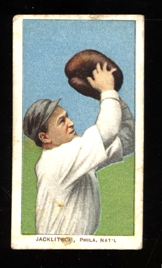1909-11 T206 Fred Jacklitsch Piedmont 350 Factory No. 25 Back RC GOOD