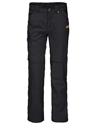 Jack Wolfskin NWT Kids Toddler Safari Zip Off Pants Solid Black Size 18M-24M