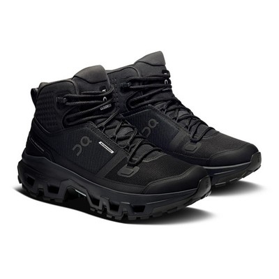 On WMNS Cloudrock Mid Waterproof Black Black 3WF10131043 Women's