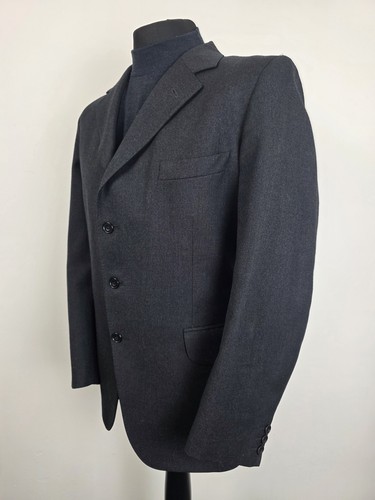 Gieves & Hawkes, Vintage Gieves & Hawkes Suit Mens 44R Grey Wool Made England W42 30 Leg