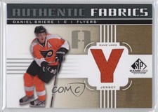 2011-12 SP Game Used Edition Authentic Fabrics Gold Daniel Briere (Y) #AF-BR 2a8