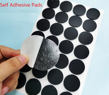 Black Round Silicone Rubber Feet Non Slip Anti Impact Self Adhesive Pads 5-30mm