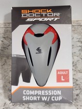 Shock Doctor ADULT LARGE Black Baseball Compression Short Pocket/Cup NEW 