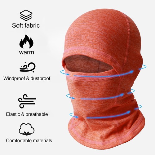 Kids Face Mask Windproof Ski Balaclava Face Neck Hat Face - Picture 3 of 7