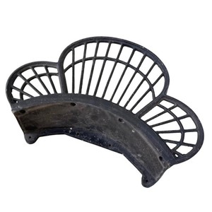 Vintage Garden Hose Holder Cast Metal Hanger Rack Black Hanging Mounted Decor